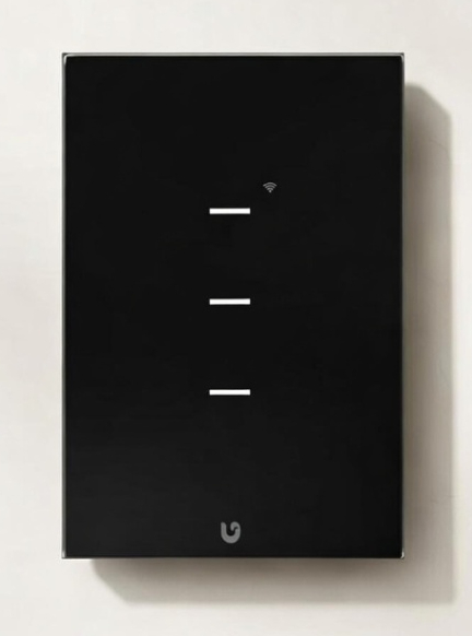 INTERRUPTOR TRIPLE SMART HOME TOUCH BLACK WIFI MERCURY